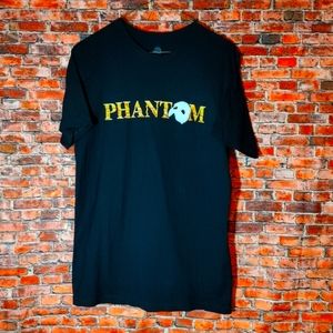 Phantom Logo Print Black T-shirt Size Medium VG.  In pretty good condition don't